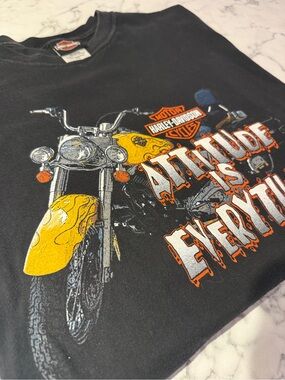 Harley-Davidson Men XL Black Motorcycle Tennessee Attitude is Everything